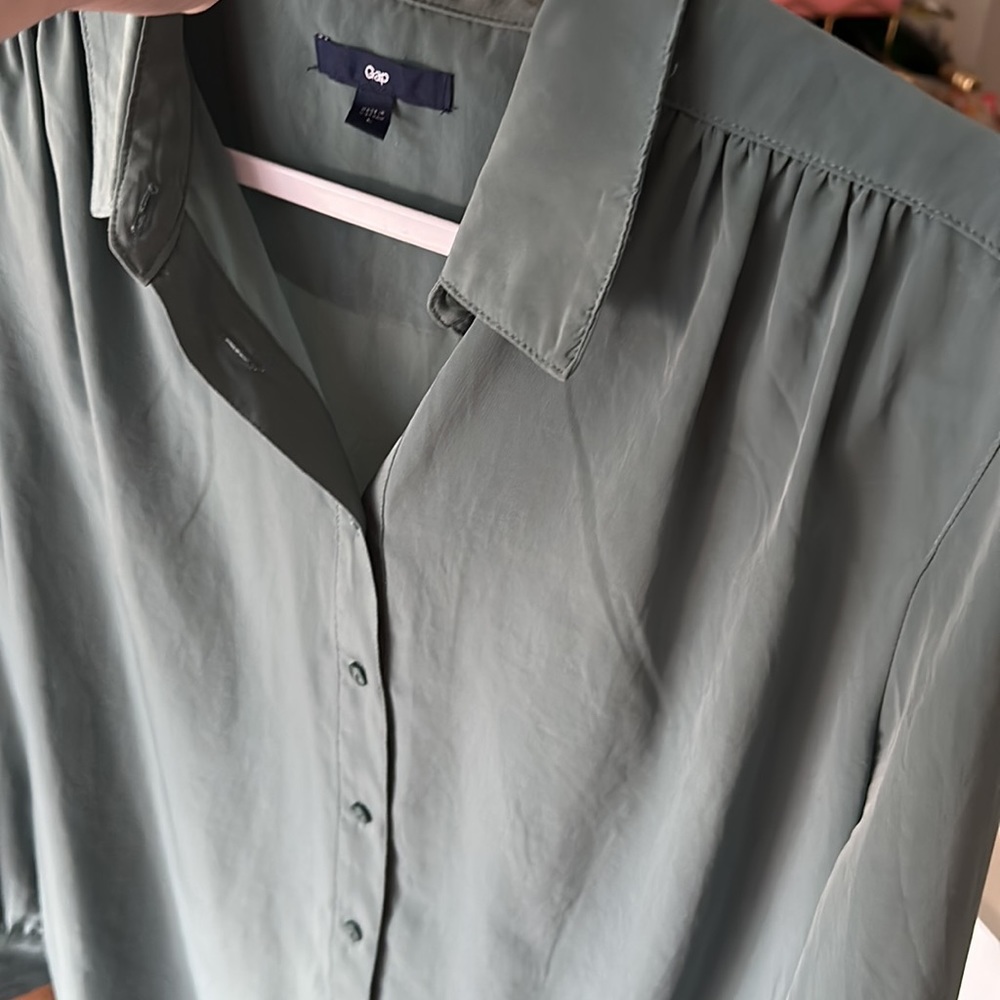 Gap Green Button Down - image 6